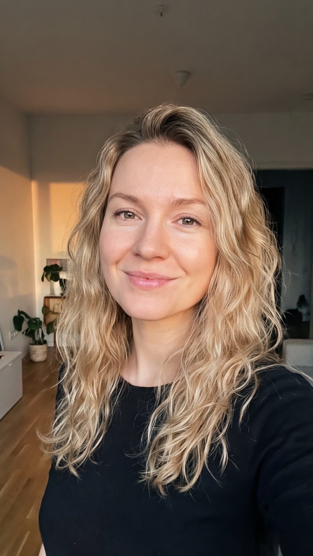 Generated actor — woman in a living room